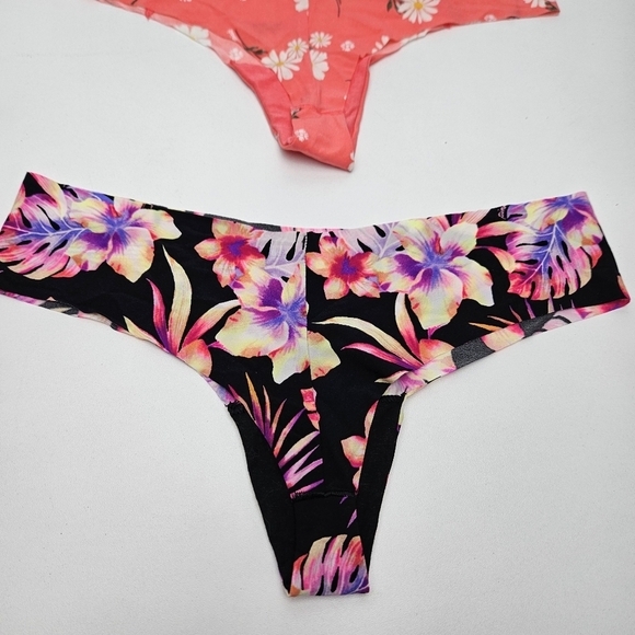 Victorias Secret Thongs No Show Pack Of 4 By Pink - Picture 5 of 6